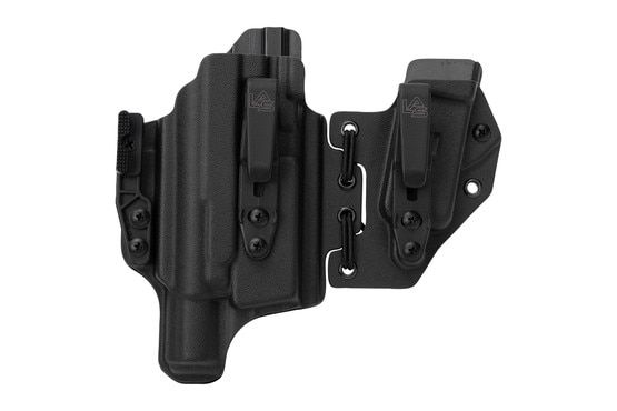 LAS Concealment Ronin Holster for Glock 19 with TLR-1 weapon light.